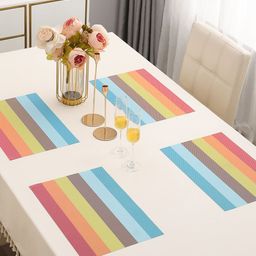 HOKIPO 4-Pcs Striped Table Placements-14