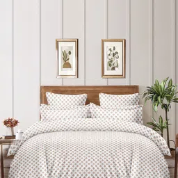 homewards White & Red Floral Microfiber AC Room 150 GSM Double Bed Comforter-image-12