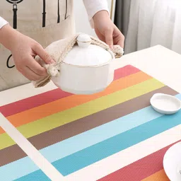 HOKIPO 4-Pcs Striped Table Placements image 4