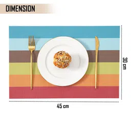 HOKIPO 4-Pcs Striped Table Placements image 5