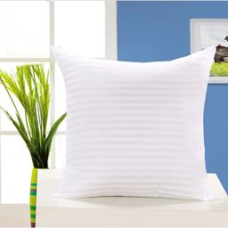 Bajo's Set Of 5 White Solid Prefilled Cushions-11