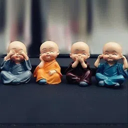 APNA KANHA Set Of 4 Baby Monk Showpieces-6