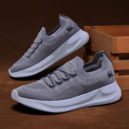 NEEMANS Men Woven Design Lace-Ups Round Toe Slip-On Sneakers-84