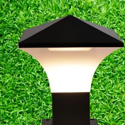 KINIS 2 Pieces Black Modern Shape Gate & Garden Light Outdoor Lamp-24