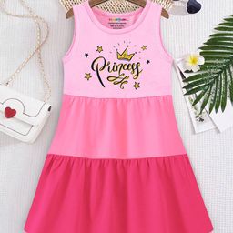 YK X Trampoline Girls Graphic Print A-Line Dress-59