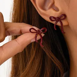 StyleCast x Revolte Gold-Plated Quirky Studs image 3