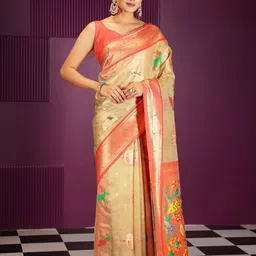 MIMOSA Woven Design Zari Banarasi Saree-picture-48