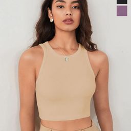 BAESD Women Pack Of 3 Ribbed Tank Crop Top-picture-19
