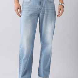 AD By Arvind Men Cotton Baggy Fit Mid Rise Heavy Fade Jeans-picture-25