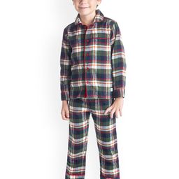 Cherry Crumble Boys Checked Night suit-image-79