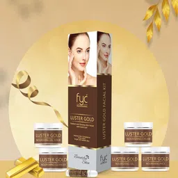 FYC Professional 6 Step Luster Gold Pouch Facial Kit- 260 g-46
