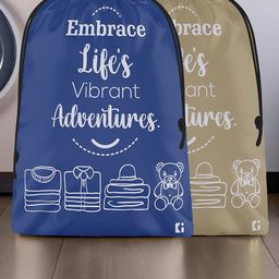 Kuber Industries Brown & Blue 2 Pieces Regular Cloth Organisers-94
