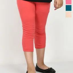 BAESD Pack Of 4 Girls Solid Capris-48