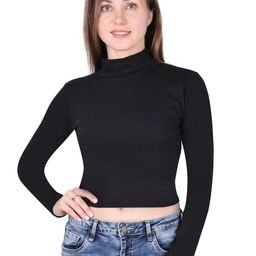 SAIOM Women Solid Fitted Crop Top-image-54