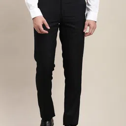 Turtle Men Slim Fit Formal Trouser-image-96