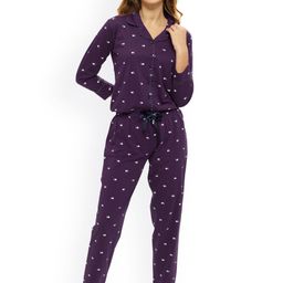 Lotik Women Printed Pure Cotton Night suit-image-45
