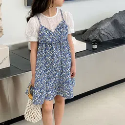 LULU & SKY Floral Print A-Line Dress-picture-7