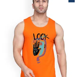 SLOWLORIS Men Pack Of 2 Printed Combed Cotton Bio-Wash Gym Vests-picture-24