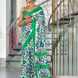 Panzora Ethnic Motifs Ikat Saree-picture-58