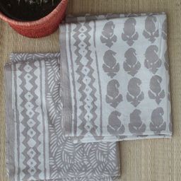 Weaves of Tradition Paisley Batik Block Printed Pure Cotton Unstitched Dress Material-picture-3