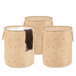 Kuber Industries Khaki Set of 3 Regular Multi-Utility Organisers-29