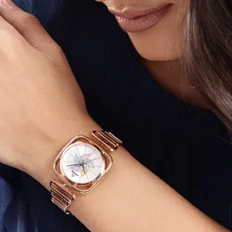 Anouk Women Brass Patterned Dial & Bracelet Style Straps Analogue Watch-picture-24