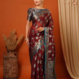 KALINI Woven Design Zari Pure Silk Banarasi Saree-picture-34