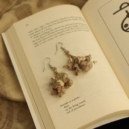 WHE Jute Contemporary Drop Earrings-23