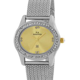 maxima Women Embellished Dial & Stainless Steel Straps Analogue Watch 48640CMLI-image-55