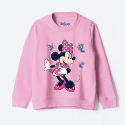 YK Disney Girls Graphic Printed Round Neck Cotton Pullover Sweatshirt-picture-13