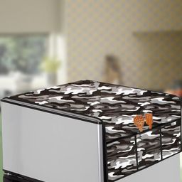 The Furnishing Tree Grey Printed Refrigerator Cover-image-95