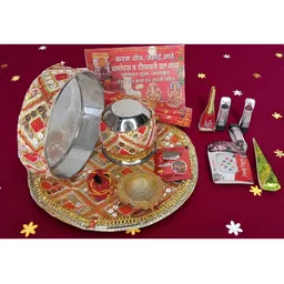 Vrinde Karwa Chauth Pooja Thali Set-picture-26