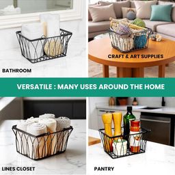 Go Hooked Storage Basket With Handles Multi-Utility Organisers image 5