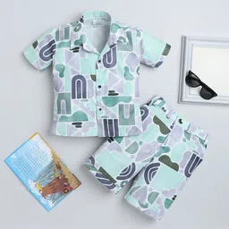 BAESD Boys Printed Shirt with Shorts-40