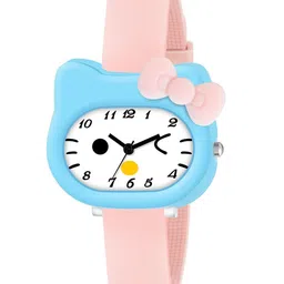 ON TIME OCTUS Girls Printed Dial & Straps Analogue Watch KD-015 LIGHT PINK-image-69