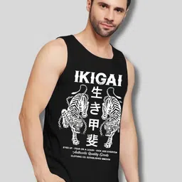 UpClothing Printed Cotton Innerwear Gym Vest UC-PV-BL|IKIGAI-S-image-28