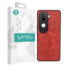 SPRIG Vivo v40e Solid Red Printed Back Case Mobile Accessories-55
