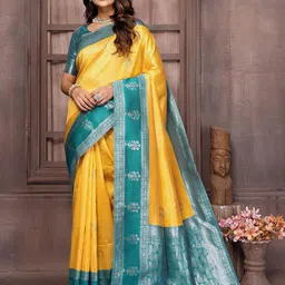 KALINI Ethnic Motifs Woven Design Zari Saree-58