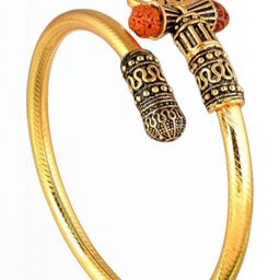 Divine souvenirs Unisex Rudraksha Beaded Kada Bracelet-image-73