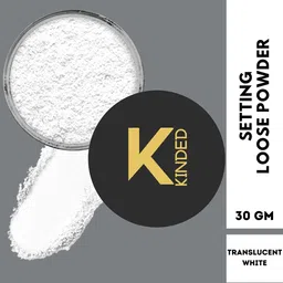 KINDED Translucent Finishing Setting Loose Powder with Puff - 30gm - Matte Translucent image 5