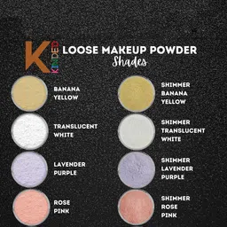KINDED Translucent Finishing Setting Loose Powder with Puff - 30gm - Matte Translucent image 3