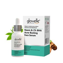 Aryanveda Glowelle Neem & 2% BHA Acne Busting Face Serum For Blackheads Control - 30ml-42
