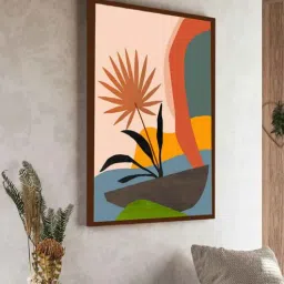 the art house Ink Attack Multicolour Canvas Framed Art Print-picture-39