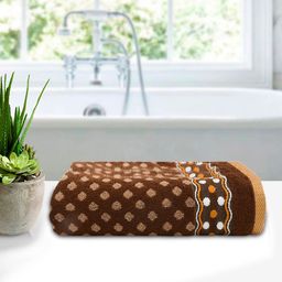 Kuber Industries Brown Printed 300 GSM Cotton Bath Towel-image-83