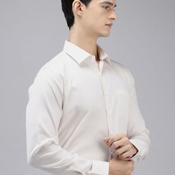 Van Heusen Pure Cotton Textured Slim Fit Formal Shirt-image-33