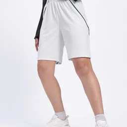 glitchez Women Sharp Stitch Contrast Piping Loose Fit Shorts-17
