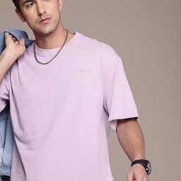 The Roadster Life Co. Drop-Shoulder Sleeves Pure Cotton Relaxed Fit T-shirt-picture-56