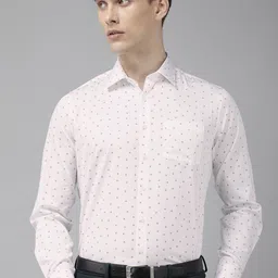 Van Heusen Pure Cotton Slim Fit Floral Printed Formal Shirt-image-45