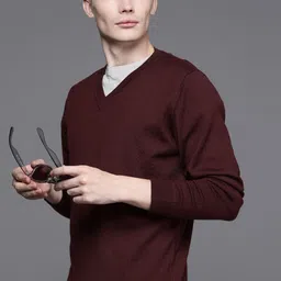Raymond Men Solid Pullover-picture-17