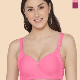 Tweens Maroon & Pink Bra Full Coverage Lightly Padded-picture-36